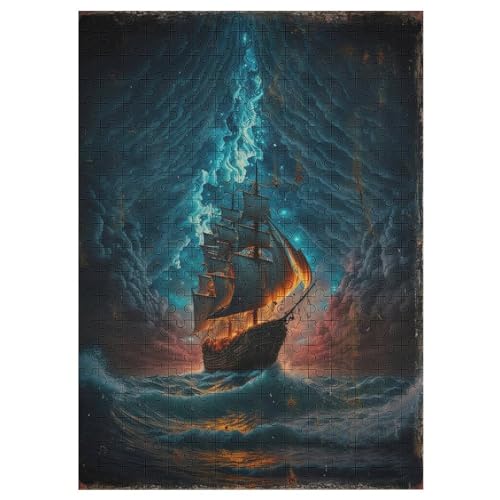 Piratenschiff Holzpuzzle 300 Teile Klassische Puzzles Erwachsene Kinder Puzzle DIY Kit Holzspielzeug Einzigartiges Geschenk 42×30cm Piratenschiff Holzpuzzle 300 Teile Klassische Puzzles Erwachsene Kinder Puzzle DIY Kit Holzspielzeug Einzigartiges Geschenk 42×30cm von AASWDFR