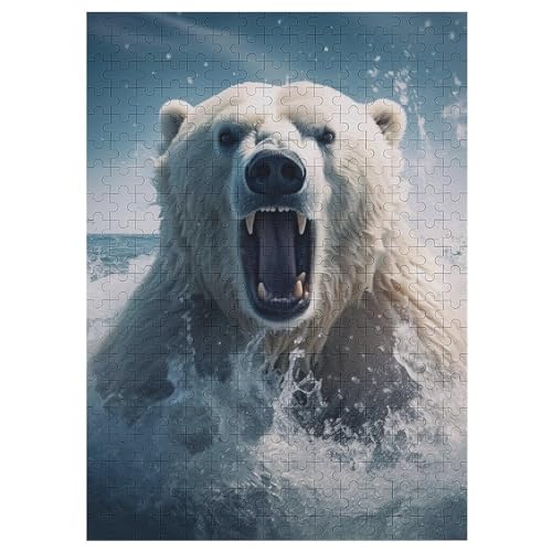 Polar Bär Puzzle, Puzzles Für Erwachsene Kinder, 1000 Teile Holzpuzzle, Für Jugendliche Herausforderungsspielzeug 42×30cm Polar Bär Puzzle, Puzzles Für Erwachsene Kinder, 1000 Teile Holzpuzzle, Für Jugendliche Herausforderungsspielzeug 42×30cm von AASWDFR