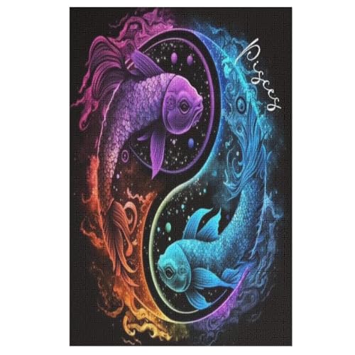 Puzzle 1000 Teile Fisch Holzpuzzle Für Erwachsene Lernspiel Herausforderungsspielzeug The Puzzles Für Erwachsene Kinder 78×53cm Puzzle 1000 Teile Fisch Holzpuzzle Für Erwachsene Lernspiel Herausforderungsspielzeug The Puzzles Für Erwachsene Kinder 78×53cm von AASWDFR