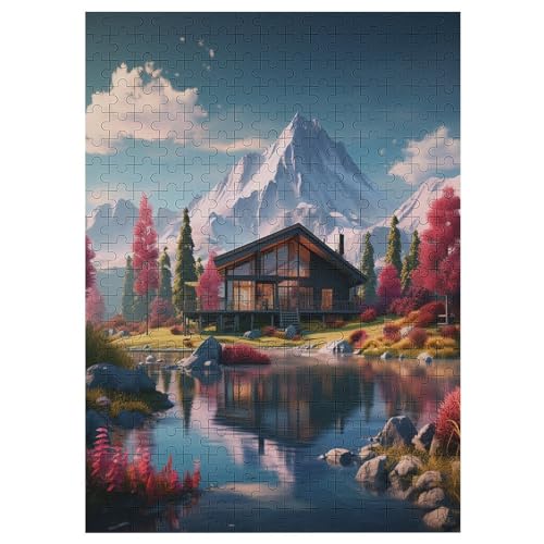 Puzzle Süße Landschaft, 300 Puzzleteile Für Kinder, Holzpuzzles, Geeignet Für Erwachsene Lernspiel, 42×30cm Puzzle Süße Landschaft, 300 Puzzleteile Für Kinder, Holzpuzzles, Geeignet Für Erwachsene Lernspiel, 42×30cm von AASWDFR