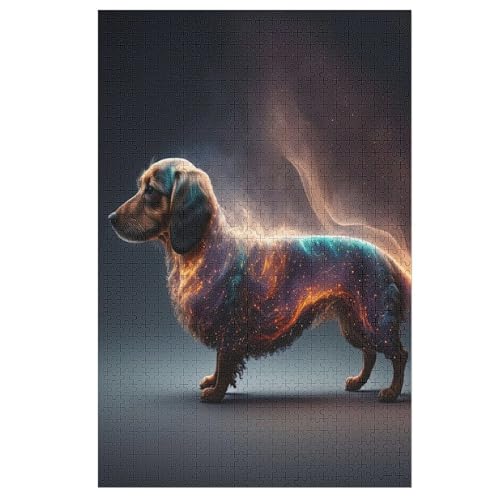 Puzzles Dackel, 1000 Teile, Puzzle Aus Holz Für Erwachsene Und Kinder Ab 12 Jahren, Lernspielzeug 78×53cm Puzzles Dackel, 1000 Teile, Puzzle Aus Holz Für Erwachsene Und Kinder Ab 12 Jahren, Lernspielzeug 78×53cm von AASWDFR