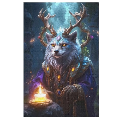 Puzzles Feuerzauberer, 1000 Teile, Puzzle Aus Holz Für Erwachsene Und Kinder Ab 12 Jahren, Lernspielzeug 78×53cm Puzzles Feuerzauberer, 1000 Teile, Puzzle Aus Holz Für Erwachsene Und Kinder Ab 12 Jahren, Lernspielzeug 78×53cm von AASWDFR
