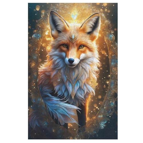 Puzzles Fuchs, 1000 Teile, Puzzle Aus Holz Für Erwachsene Und Kinder Ab 12 Jahren, Lernspielzeug 78×53cm Puzzles Fuchs, 1000 Teile, Puzzle Aus Holz Für Erwachsene Und Kinder Ab 12 Jahren, Lernspielzeug 78×53cm von AASWDFR