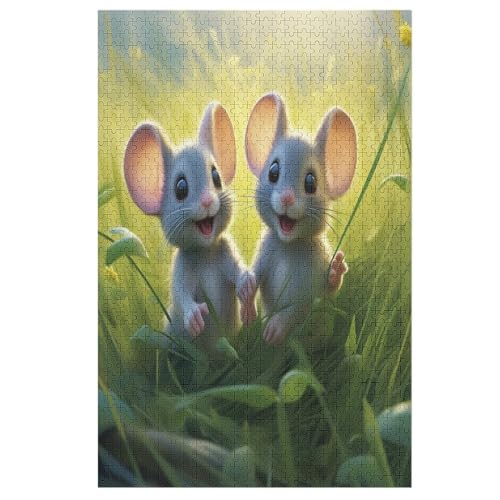 Puzzles Für Erwachsene, 1000 Teile, Maus, Kreative Holzpuzzles, Praktisches Spiel, Familiendekoration 78×53cm Puzzles Für Erwachsene, 1000 Teile, Maus, Kreative Holzpuzzles, Praktisches Spiel, Familiendekoration 78×53cm von AASWDFR