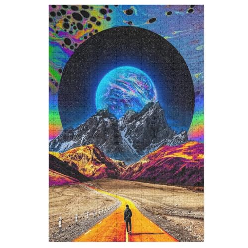 Puzzles Für Erwachsene, Traumlandschaft Puzzle, 1000 Teile, Kreatives, Geistiges Spielzeug, Kinder, Montagespiele 78×53cm von AASWDFR