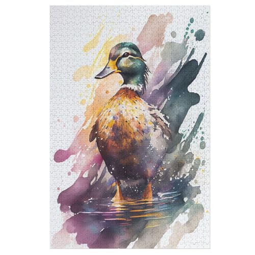 Puzzles Für Erwachsene Ente,1000-teilige Puzzle Für Kinder Ab 12 Jahren, Holzpuzzles Für Die Heimdekoration, 78×53cm Puzzles Für Erwachsene Ente,1000-teilige Puzzle Für Kinder Ab 12 Jahren, Holzpuzzles Für Die Heimdekoration, 78×53cm von AASWDFR