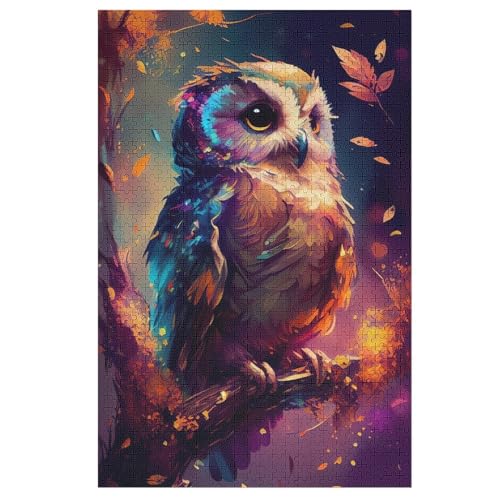 Puzzles Für Erwachsene Eule,1000-teilige Puzzle Für Kinder Ab 12 Jahren, Holzpuzzles Für Die Heimdekoration, 78×53cm Puzzles Für Erwachsene Eule,1000-teilige Puzzle Für Kinder Ab 12 Jahren, Holzpuzzles Für Die Heimdekoration, 78×53cm von AASWDFR