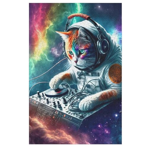 Puzzles Für Erwachsene Katze,1000-teilige Puzzle Für Kinder Ab 12 Jahren, Holzpuzzles Für Die Heimdekoration, 78×53cm Puzzles Für Erwachsene Katze,1000-teilige Puzzle Für Kinder Ab 12 Jahren, Holzpuzzles Für Die Heimdekoration, 78×53cm von AASWDFR