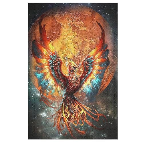 Puzzles Für Erwachsene Phönix,1000-teilige Puzzle Für Kinder Ab 12 Jahren, Holzpuzzles Für Die Heimdekoration, 78×53cm Puzzles Für Erwachsene Phönix,1000-teilige Puzzle Für Kinder Ab 12 Jahren, Holzpuzzles Für Die Heimdekoration, 78×53cm von AASWDFR