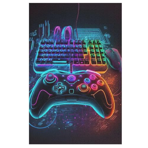 Puzzles Gamepad, 1000 Teile, Puzzle Aus Holz Für Erwachsene Und Kinder Ab 12 Jahren, Lernspielzeug 78×53cm Puzzles Gamepad, 1000 Teile, Puzzle Aus Holz Für Erwachsene Und Kinder Ab 12 Jahren, Lernspielzeug 78×53cm von AASWDFR