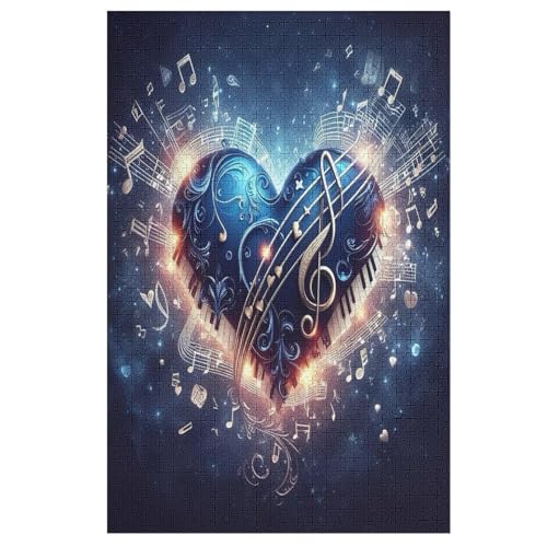 Puzzles Musiknote, 1000 Teile, Puzzle Aus Holz Für Erwachsene Und Kinder Ab 12 Jahren, Lernspielzeug 78×53cm Puzzles Musiknote, 1000 Teile, Puzzle Aus Holz Für Erwachsene Und Kinder Ab 12 Jahren, Lernspielzeug 78×53cm von AASWDFR