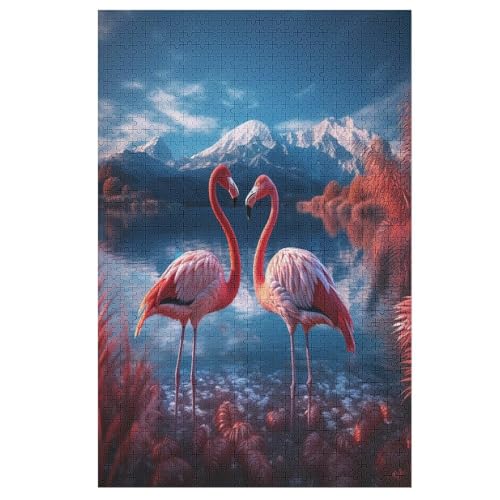 Puzzles Tierflamingo, 1000 Teile, Puzzle Aus Holz Für Erwachsene Und Kinder Ab 12 Jahren, Lernspielzeug 78×53cm Puzzles Tierflamingo, 1000 Teile, Puzzle Aus Holz Für Erwachsene Und Kinder Ab 12 Jahren, Lernspielzeug 78×53cm von AASWDFR
