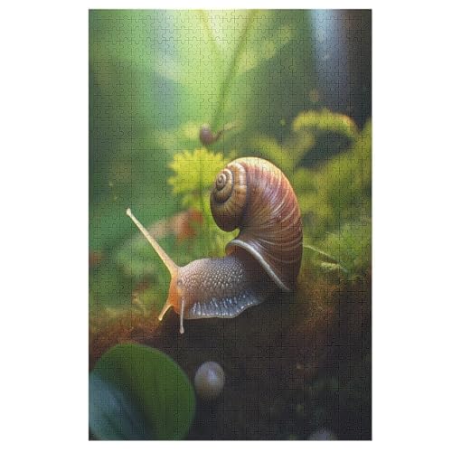 Schnecken Puzzle 1000 Teile, Holzpuzzle Herausforderndes Geschicklichkeitsspiel Für Die Ganze Familie, Kinder Erwachsenenpuzzle Ab 12 Jahren 78×53cm Schnecken Puzzle 1000 Teile, Holzpuzzle Herausforderndes Geschicklichkeitsspiel Für Die Ganze Familie, Kinder Erwachsenenpuzzle Ab 12 Jahren 78×53cm von AASWDFR