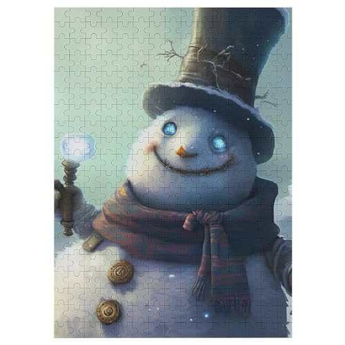 Schneemann Puzzle Für Erwachsene 300 Teile Premium Recyceltes Brett Zum Lernen, Lernspielzeug, Familienspiele Kinder Holzpuzzle 42×30cm Schneemann Puzzle Für Erwachsene 300 Teile Premium Recyceltes Brett Zum Lernen, Lernspielzeug, Familienspiele Kinder Holzpuzzle 42×30cm von AASWDFR