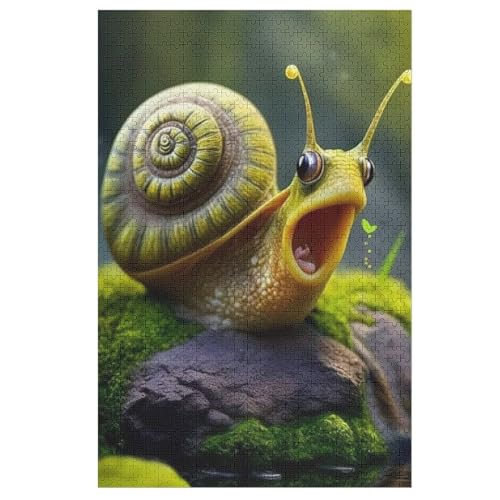 Snails 1000 Teile Puzzles Für Erwachsene, Impossible Puzzle, GesKükenlichkeitsspiel Für Die Ganze Familie, Kinder Holzpuzzle 78×53cm von AASWDFR