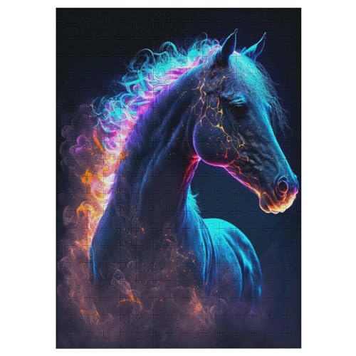 Tier-Horse-Galaxie Puzzles 300 Teile Erwachsener Kniffel Spaß Für Die Ganze Familie, Holzpuzzle Kinder Erwachsene, Impossible Puzzle Schwer 42×30cm Tier-Horse-Galaxie Puzzles 300 Teile Erwachsener Kniffel Spaß Für Die Ganze Familie, Holzpuzzle Kinder Erwachsene, Impossible Puzzle Schwer 42×30cm von AASWDFR