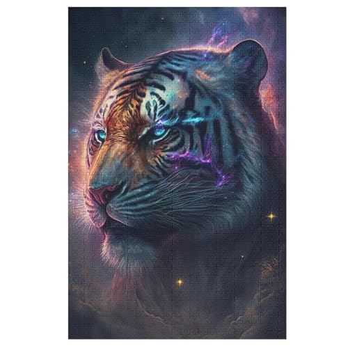 Tiger 1000 Teile Puzzles Für Erwachsene, Impossible Puzzle, Geschicklichkeitsspiel Für Die Ganze Familie, Kinder Holzpuzzle 78×53cm Tiger 1000 Teile Puzzles Für Erwachsene, Impossible Puzzle, Geschicklichkeitsspiel Für Die Ganze Familie, Kinder Holzpuzzle 78×53cm von AASWDFR
