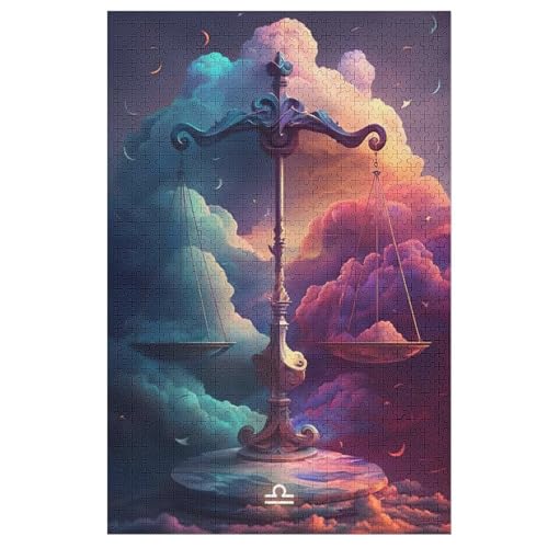 Waage Holzpuzzle 1000 Teile Klassische Puzzles Erwachsene Kinder Puzzle DIY Kit Holzspielzeug Einzigartiges Geschenk 78×53cm Waage Holzpuzzle 1000 Teile Klassische Puzzles Erwachsene Kinder Puzzle DIY Kit Holzspielzeug Einzigartiges Geschenk 78×53cm von AASWDFR