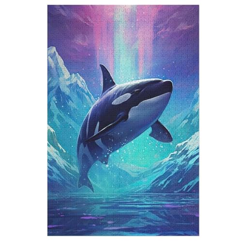 Wal Puzzle 1000 Teile, Holzpuzzle Herausforderndes Geschicklichkeitsspiel Für Die Ganze Familie, Kinder Erwachsenenpuzzle Ab 12 Jahren 78×53cm Wal Puzzle 1000 Teile, Holzpuzzle Herausforderndes Geschicklichkeitsspiel Für Die Ganze Familie, Kinder Erwachsenenpuzzle Ab 12 Jahren 78×53cm von AASWDFR