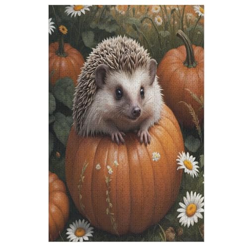 1000-teiliges Puzzle Für Erwachsene, Igel Holzpuzzle, Gehirn-Herausforderung,Puzzles Spielzeugspiel （78×53cm） von AASWSWW