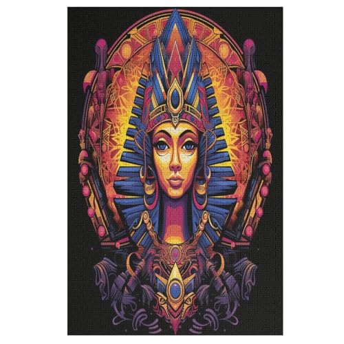Ägyptische Mythologie Puzzle Für Erwachsene,1000-teiliges Puzzles, Für Kinder,Holzpuzzle,Lernspielzeug, （78×53cm） von AASWSWW