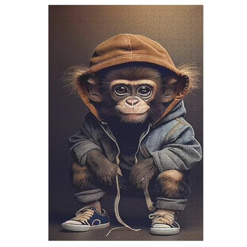 AFFE 1000 Teile Puzzles Für Erwachsene, Impossible Puzzle, Geschicklichkeitsspiel Für Die Ganze Familie, Kinder Holzpuzzle （78×53cm） von AASWSWW