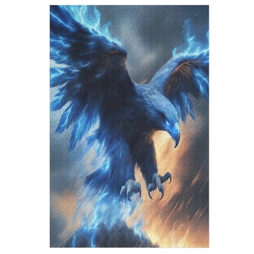 Animal Adler Holzpuzzle - Puzzle Für Erwachsene, 1000-teilige Puzzles Für Teenager Und Kinder, Herausfordernde Spiele （78×53cm） von AASWSWW