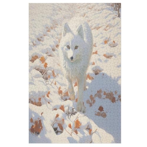 Animal Fuchs Holzpuzzle 1000 Teile, Knobelspiele Für Erwachsene, Teenager, Puzzles Unmögliche - Kinder Puzzle Zimmer Deko （78×53cm） von AASWSWW