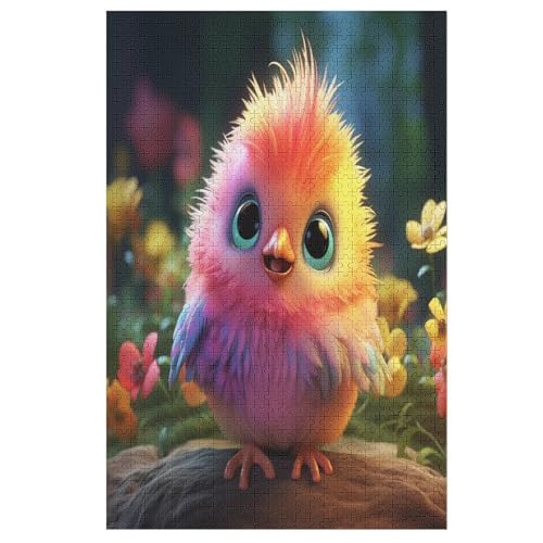 Animal Vogel 1000 Teile Puzzles Für Erwachsene, Impossible Puzzle, Geschicklichkeitsspiel Für Die Ganze Familie, Kinder Holzpuzzle （78×53cm） von AASWSWW