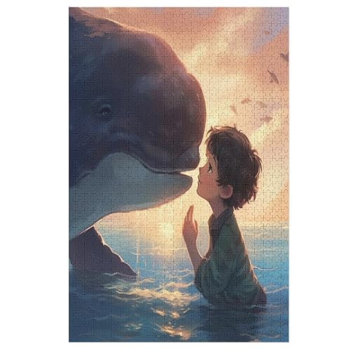 Animal Wal Holzpuzzle - 1000 Teiliges Jigsaw Knobelspiel - Puzzle Für Erwachsene & Kinder - Outdoor & Reisespielzeug （78×53cm） von AASWSWW