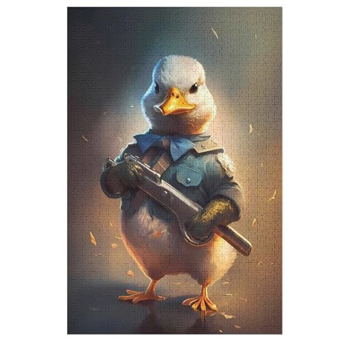 Canard Holzpuzzle Für Erwachsene Teenager Stress Abbauen Familien-Puzzlespiel Poster 1000-teiliges Puzzle Kinder Lernspiel （78×53cm） von AASWSWW