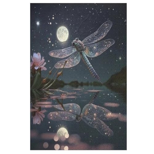 Drachefly -Puzzle, 1000 Teile,Holzpuzzle Für Erwachsene Kinder, Lustiges Spielzeug, Denkspiel, Bildungsspiel, （78×53cm） von AASWSWW
