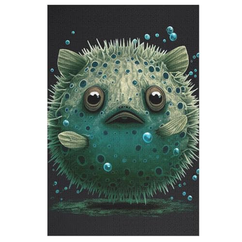 Fisch 1000 Teile Puzzles Für Erwachsene, Impossible Puzzle, Geschicklichkeitsspiel Für Die Ganze Familie, Kinder Holzpuzzle （78×53cm） von AASWSWW