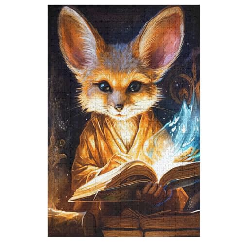 Fuchs Puzzle 1000 Teile, Holzpuzzle Herausforderndes Geschicklichkeitsspiel Für Die Ganze Familie, Kinder Erwachsenenpuzzle Ab 12 Jahren （78×53cm） von AASWSWW