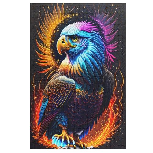 Für Erwachsene 1000-Teiliges Papagei -Puzzles, Holzbrett-Puzzle, Für Kinder, Geschenke, （78×53cm） von AASWSWW