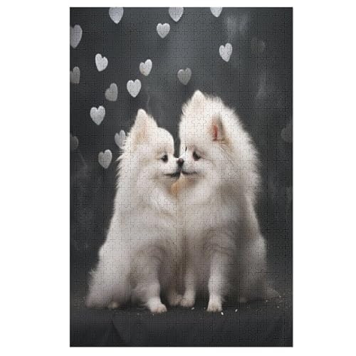 German Fuchs Terrier 1000 Teile Puzzles Für Erwachsene, Impossible Puzzle, Geschicklichkeitsspiel Für Die Ganze Familie, Kinder Holzpuzzle （78×53cm） von AASWSWW