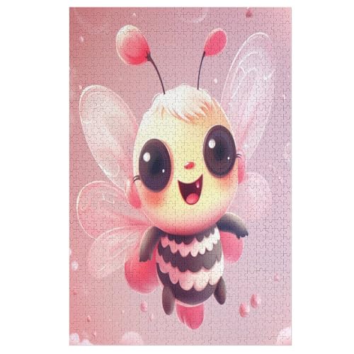 Holzpuzzle Animal Biene Puzzle 1000 Teile Erwachsene Klassische Pädagogisches Spielzeug Kinder Lernspiel Herausforderndes Puzzles （78×53cm） von AASWSWW