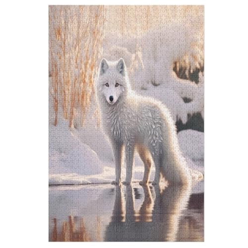 Holzpuzzle Animal Fuchs Puzzle 1000 Teile Erwachsene Klassische Pädagogisches Spielzeug Kinder Lernspiel Herausforderndes Puzzles （78×53cm） von AASWSWW