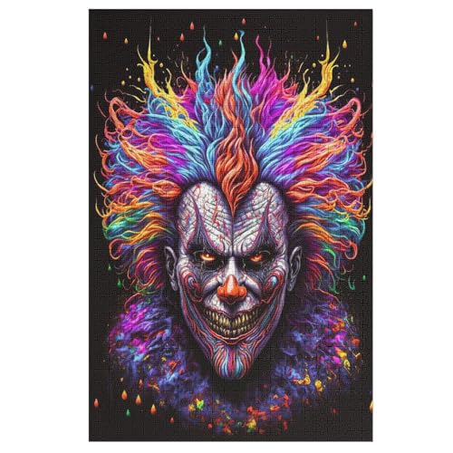 Holzpuzzles 1000 Teile Joker -Puzzle Für Jungen Und Mädchen, Schwierigkeitsgrad, Lernspiele, Familienspielzeug （78×53cm） von AASWSWW