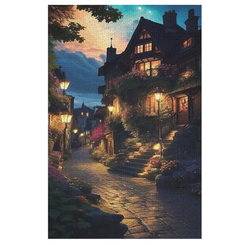 Japan Style Puzzle 1000 Teile, Holzpuzzle Für Erwachsene Kinder, Impossible Puzzles, Geschicklichkeitsspiel Für Die Ganze Familie （78×53cm） von AASWSWW