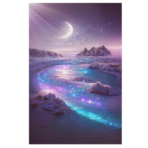 Landschaft Puzzle 1000 Teile, Holzpuzzle Herausforderndes Geschicklichkeitsspiel Für Die Ganze Familie, Kinder Erwachsenenpuzzle Ab 12 Jahren （78×53cm） von AASWSWW