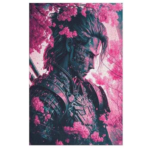 Ninja Holzpuzzle 1000 Teile Klassische Puzzles Erwachsene Kinder Puzzle DIY Kit Holzspielzeug Einzigartiges Geschenk （78×53cm） von AASWSWW