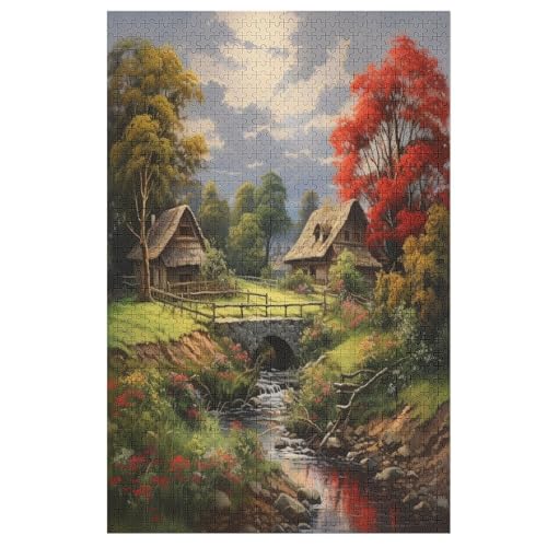 Paradis Holzpuzzle - Puzzle Für Erwachsene, 1000-teilige Puzzles Für Teenager Und Kinder, Herausfordernde Spiele （78×53cm） von AASWSWW