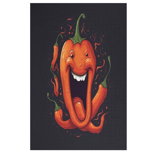 Puzzle 1000 Teile Gemüse Chili Holzpuzzle Für Erwachsene Lernspiel Herausforderungsspielzeug The Puzzles Für Erwachsene Kinder （78×53cm） von AASWSWW