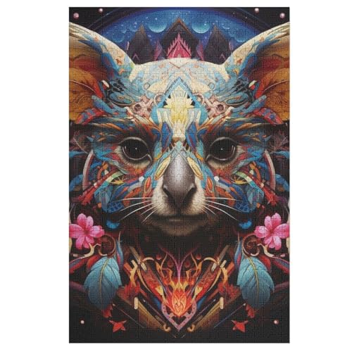 Puzzle Koala, 1000 Puzzleteile Für Kinder, Holzpuzzles, Geeignet Für Erwachsene Lernspiel, （78×53cm） von AASWSWW