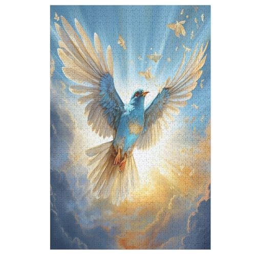 Puzzles Animal Vogel, 1000 Teile, Puzzle Aus Holz Für Erwachsene Und Kinder Ab 12 Jahren, Lernspielzeug （78×53cm） von AASWSWW