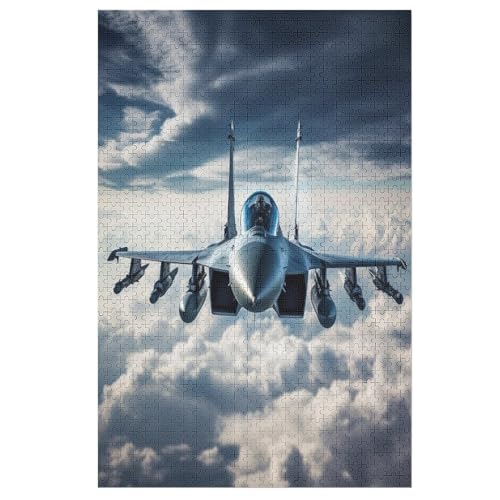 Puzzles Für Erwachsene, 1000 Teile, Airplane Kämpfer, Kreative Holzpuzzles, Praktisches Spiel, Familiendekoration （78×53cm） von AASWSWW
