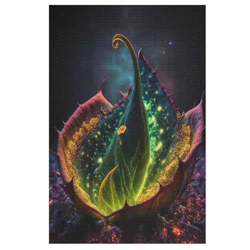 Puzzles Für Erwachsene Fleur,1000-teilige Puzzle Für Kinder Ab 12 Jahren, Holzpuzzles Für Die Heimdekoration, （78×53cm） von AASWSWW