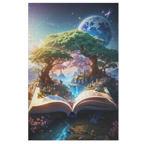 Puzzles Für Erwachsene Livre,1000-teilige Puzzle Für Kinder Ab 12 Jahren, Holzpuzzles Für Die Heimdekoration, （78×53cm） von AASWSWW