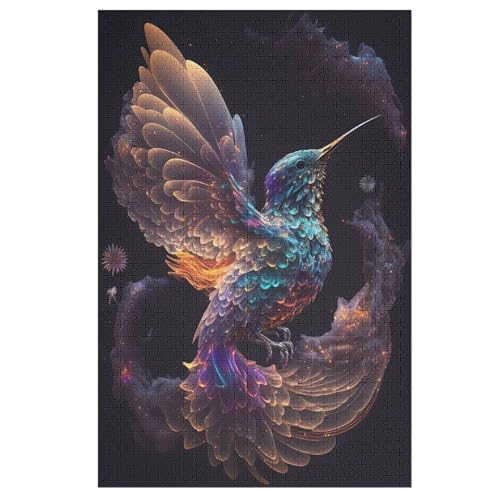 Puzzles HummingVogel, 1000 Teile, Puzzle Aus Holz Für Erwachsene Und Kinder Ab 12 Jahren, Lernspielzeug （78×53cm） von AASWSWW